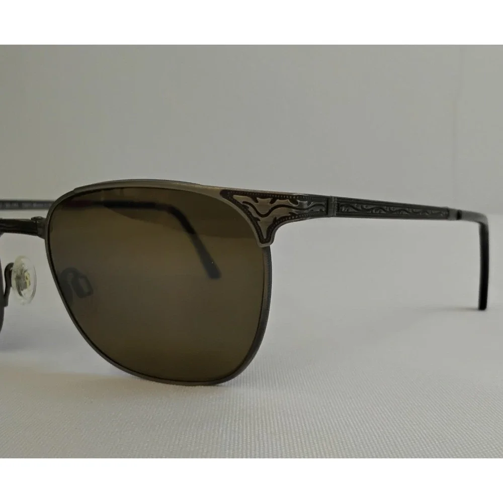 Maui Jim Stillwater Foldable Sunglasses STG-BG 52-20-145 Silver w/ Case #J5706